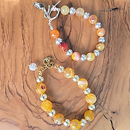 Akik ve Hematit Doğal Taş Bileklik