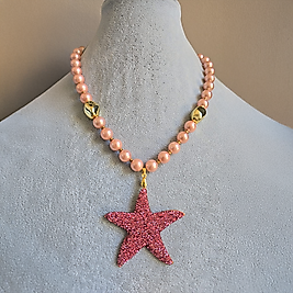 Pembe Yıldız Kolye