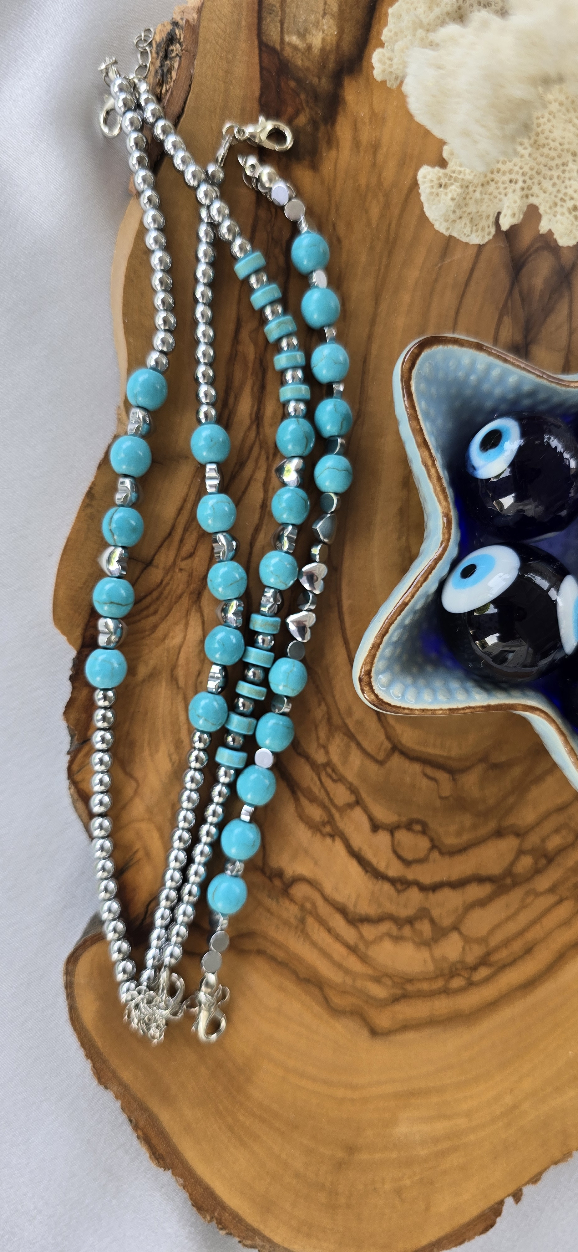 Turkuaz Hematit Bileklikler